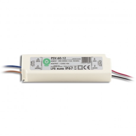 Alimentation led étanche IP67 12V 60W