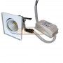 Plafonnier led carré blanc orientable