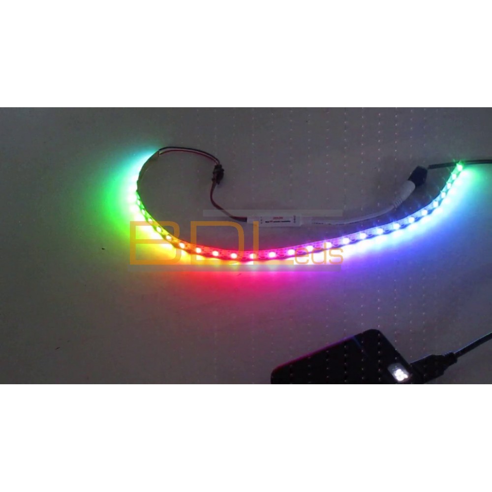 Bande LED USB RVB, Bande LED multicolore, contrôleur à 3 boutons