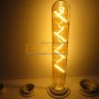 Ampoule LED longue ambre E27 allumée