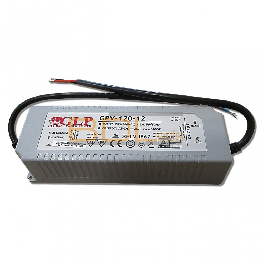 Alimentation led 12V 120W étanche IP67