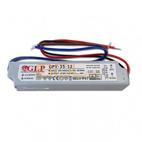 Alimentation led 12V 35W GPV-35-12