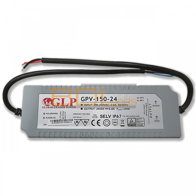 Alimentation LED étanche 24V DC - 60W - IP67 - GLP