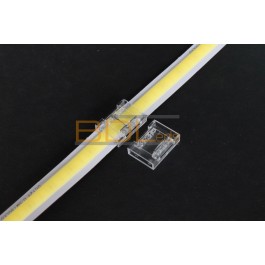 Raccord transparent pour ruban LED haute densité ou COB
