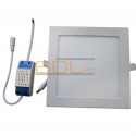 Plafonnier LED carré 24W type dalle LED encastrable