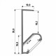 Profilé d'angle aluminium pour Tablette BDL3617