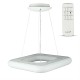 Suspension LED blanc carré 46cm 40W variable