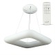 Suspension LED blanc carré 46cm 40W variable