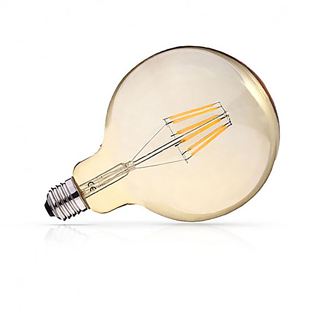 Ampoule LED E27 - G125 Filament spirale - Golden - 4W 2700k - PACALED SAS