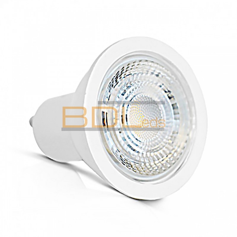 Ampoule LED GU10 dimmable 6W blanche 50 degrés COB 6000k blanc froid