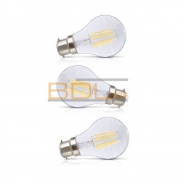Ampoule LED B22 filament 8W 4000K blister X 3