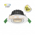 Spot LED IP65 étanche CCT 8W Gradable Orientable 360°