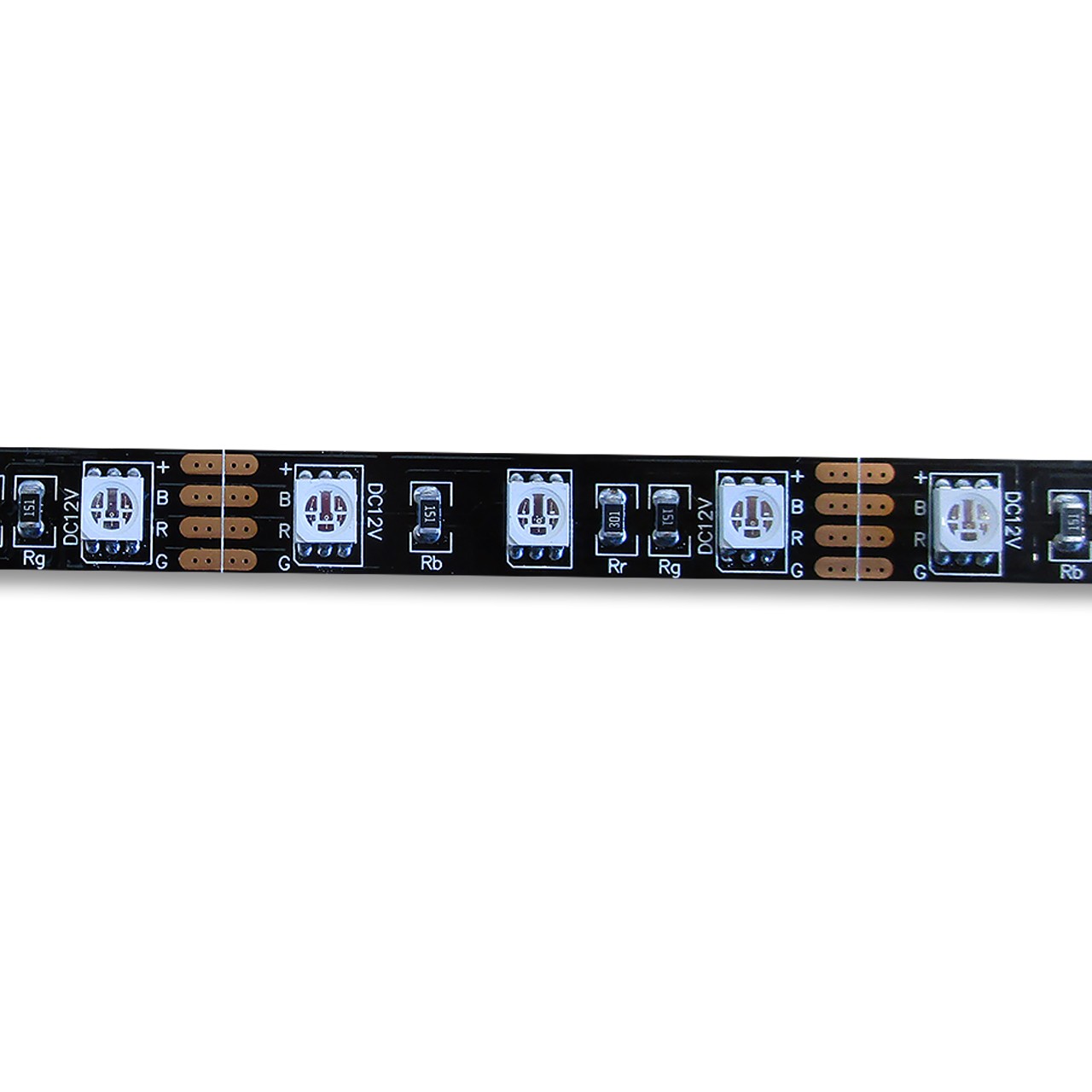 Ruban LED RGB noir 12V