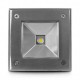 Spot LED Encastrable Sol Carré 3W 4000K Inox 316 L