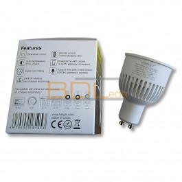 Lampe GU10 6W blanc chaud et froid, dimmable, FUT107 MiBoxer