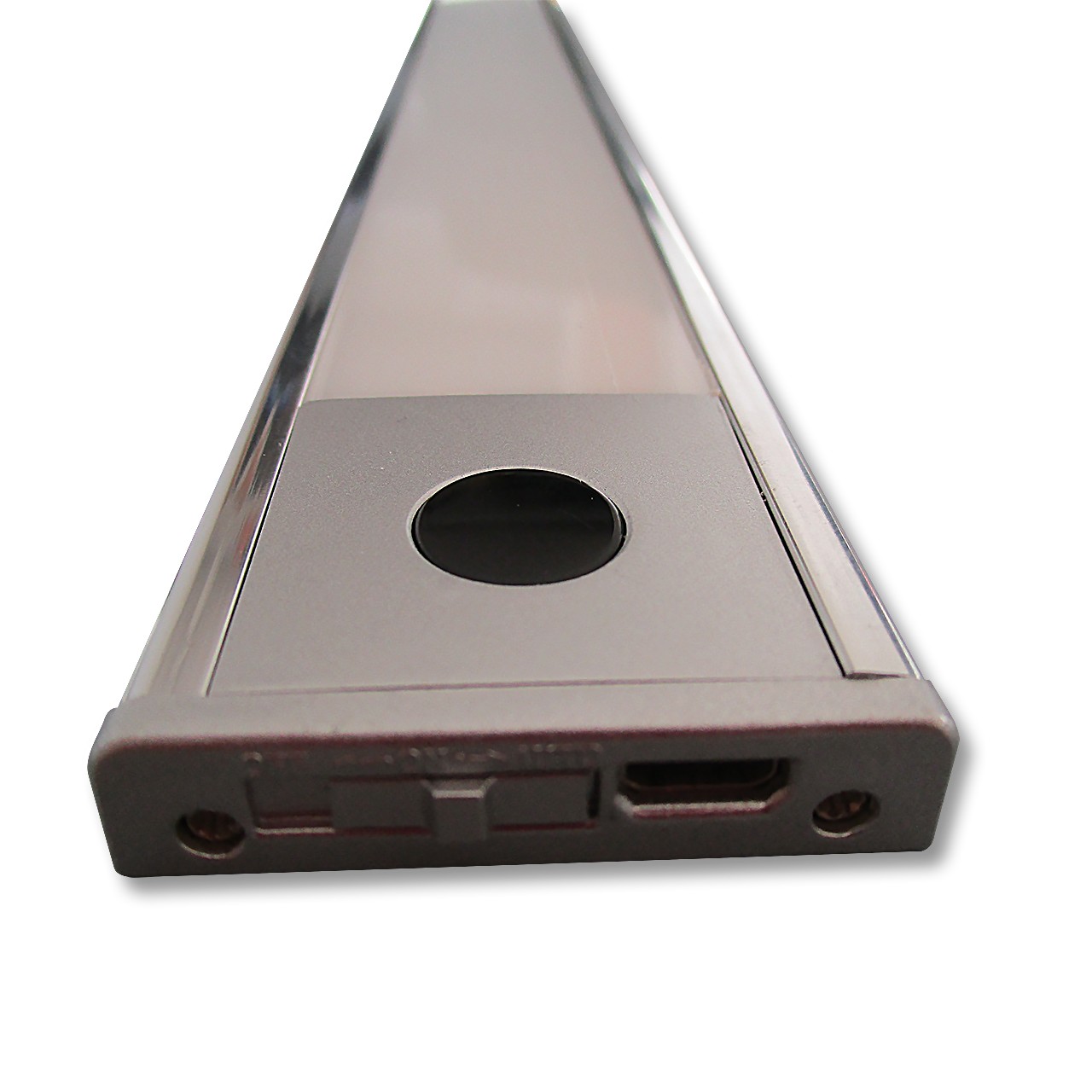 Réglette module led rechargeable USB, L.40 cm, orientable, noir