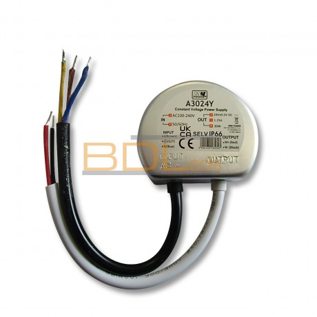 Bloc alimentation LED 24V 30W étanche A3024Y