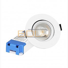 Spot LED plafond orientable dimmable blanc chaud 2700°K