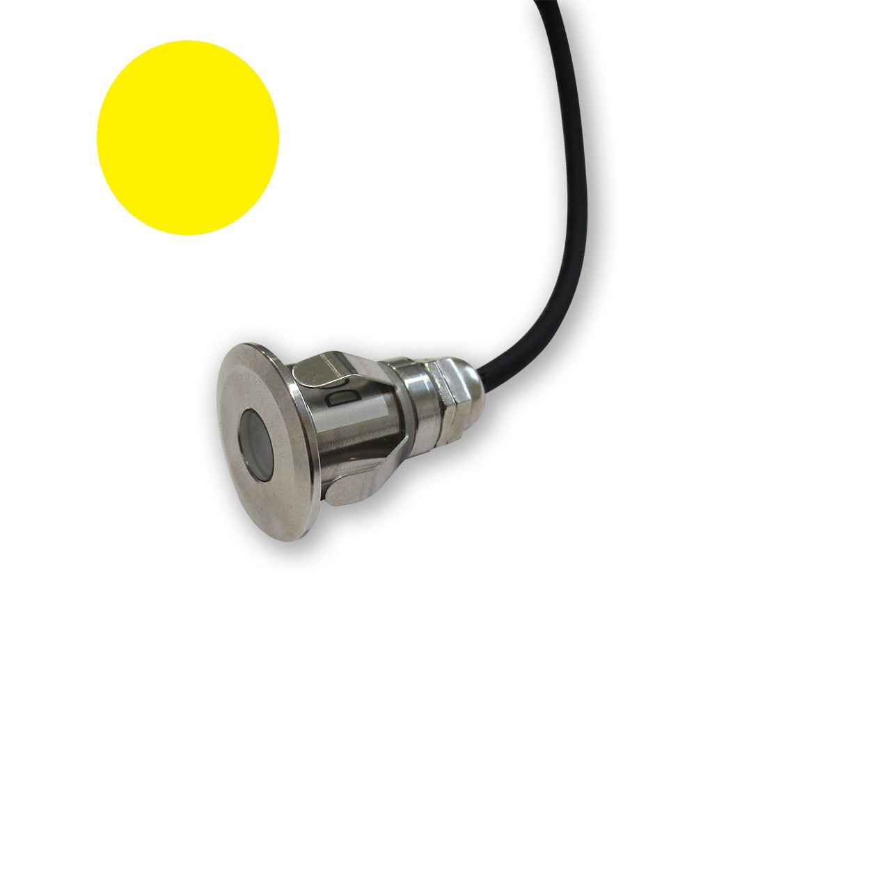 Mini spot LED encastrable 12V, lumière jaune, 0.5W étanche