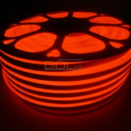 Néon flexible orange 230V AC 120led/m IP67 (au mètre)