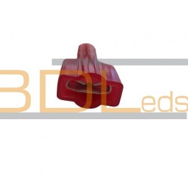 Cosse Faston 6 35 femelle isolée totalement de couleur rouge