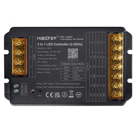 HR5 Contrôleur LED 5 en 1 (2,4 GHz) Sortie Max 30 A