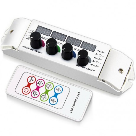 Contrôleur LED RGBW à bouton rotatif : précision, créativité et confort pour vos éclairages