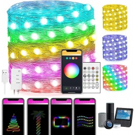 Guirlande lumineuse connectée WiFi & Bluetooth : éclairez vos espaces avec raffinement et intelligence