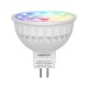 L' ampoule LED gu5.3 (mr16) 12v avec température et couleur variables Miboxer FUT104