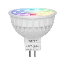 L' ampoule LED gu5.3 (mr16) 12v avec température et couleur variables Miboxer FUT104