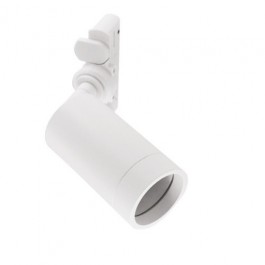 Spot sur rail monophasé orientable blanc pour ampoule LED GU10: Spot LED pour un luminaire sur mesure