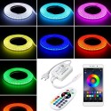 Ruban LED COB 220V RGB 220V silicone étanche IP65