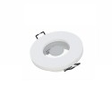 Plafonnier rond blanc étanche IP44 pour ampoules MR16 ou GU10