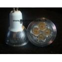 Ampoule led gu10 4*1W 35 à 50 watts