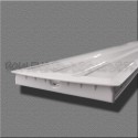 Profilé aluminium encastrable 3 bandes pour led
