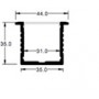 Profilé aluminium BDL3535 à encastrer