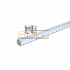 Profilé aluminium BDL1610 anodisé blanc