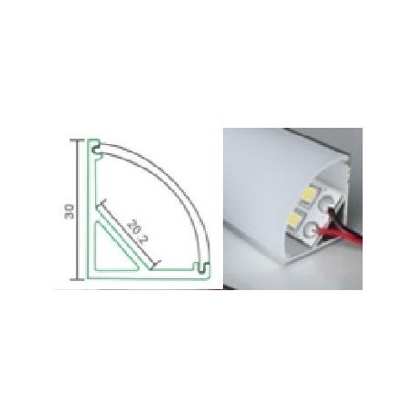 Profilé d'angle pour ruban led XL