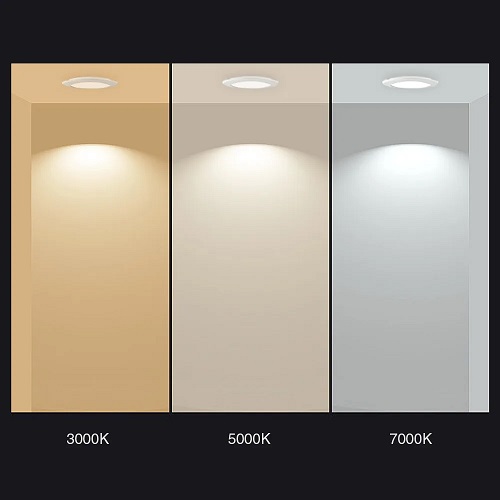 3 températures disponible pour ce spot LED encastrable et dimmable
